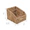 Honey Can Do Natural Wicker Asymmetrical Storage Baskets, 2ct.